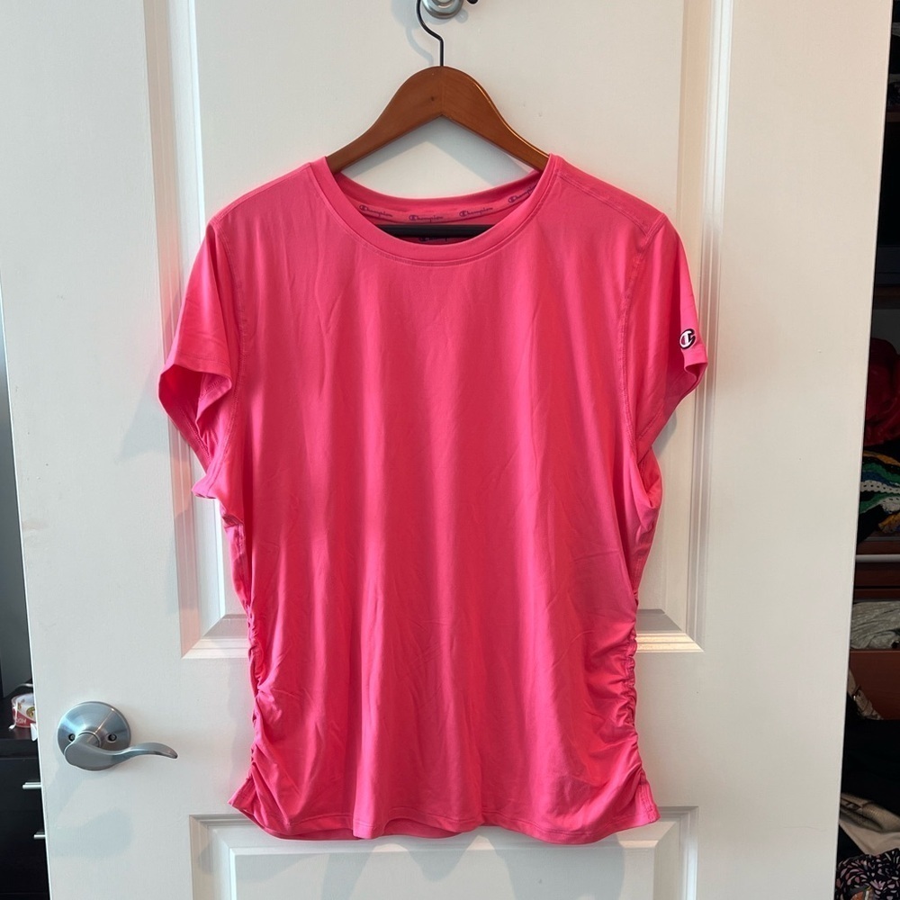 Champion Women's Short Sleeve Pink Tee